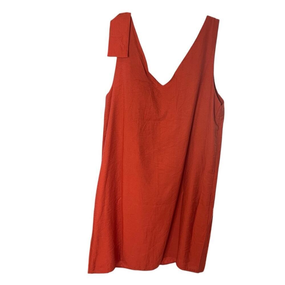 Crescent Sleeveless Cocktail Dress, Rustic Orange, Party, Date, Vacation, L - Picture 5 of 8